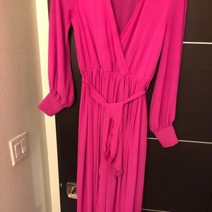 Pink long dresses